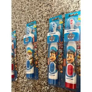 4 Pack - Paw Patrol Spinbrush Kids Toothbrushes New